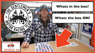 Building a Classic mini Rally car episode 33 unboxing stuff and NEW THING - restoration