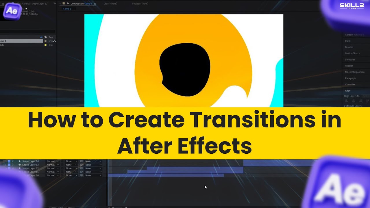 How to Create Transitions in After Effects | AE Learning - YouTube