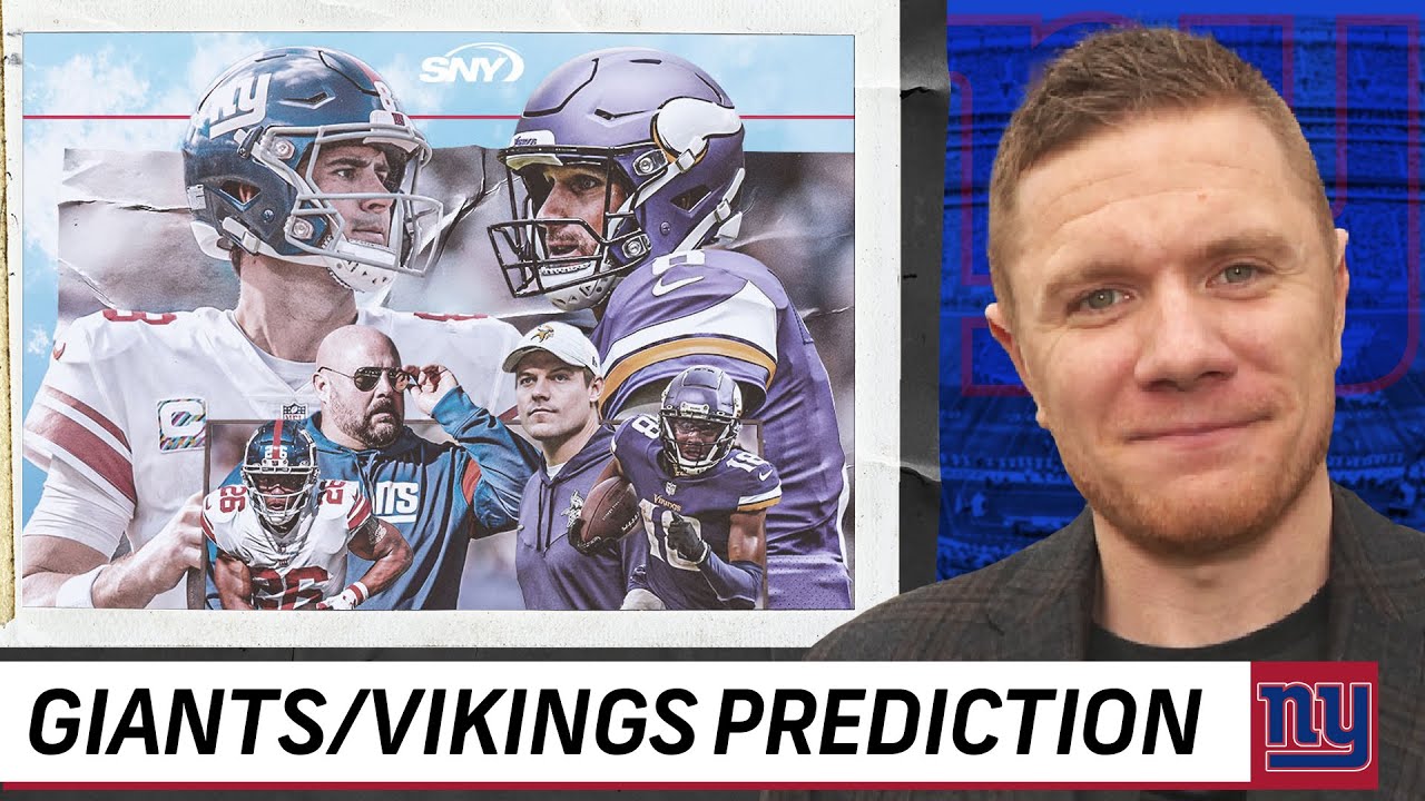 Connor Hughes delivers Giants-Vikings Wild Card Game prediction | SNY NFL Insider | SNY