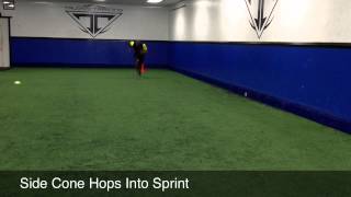 Side Cone Hops Into Sprints