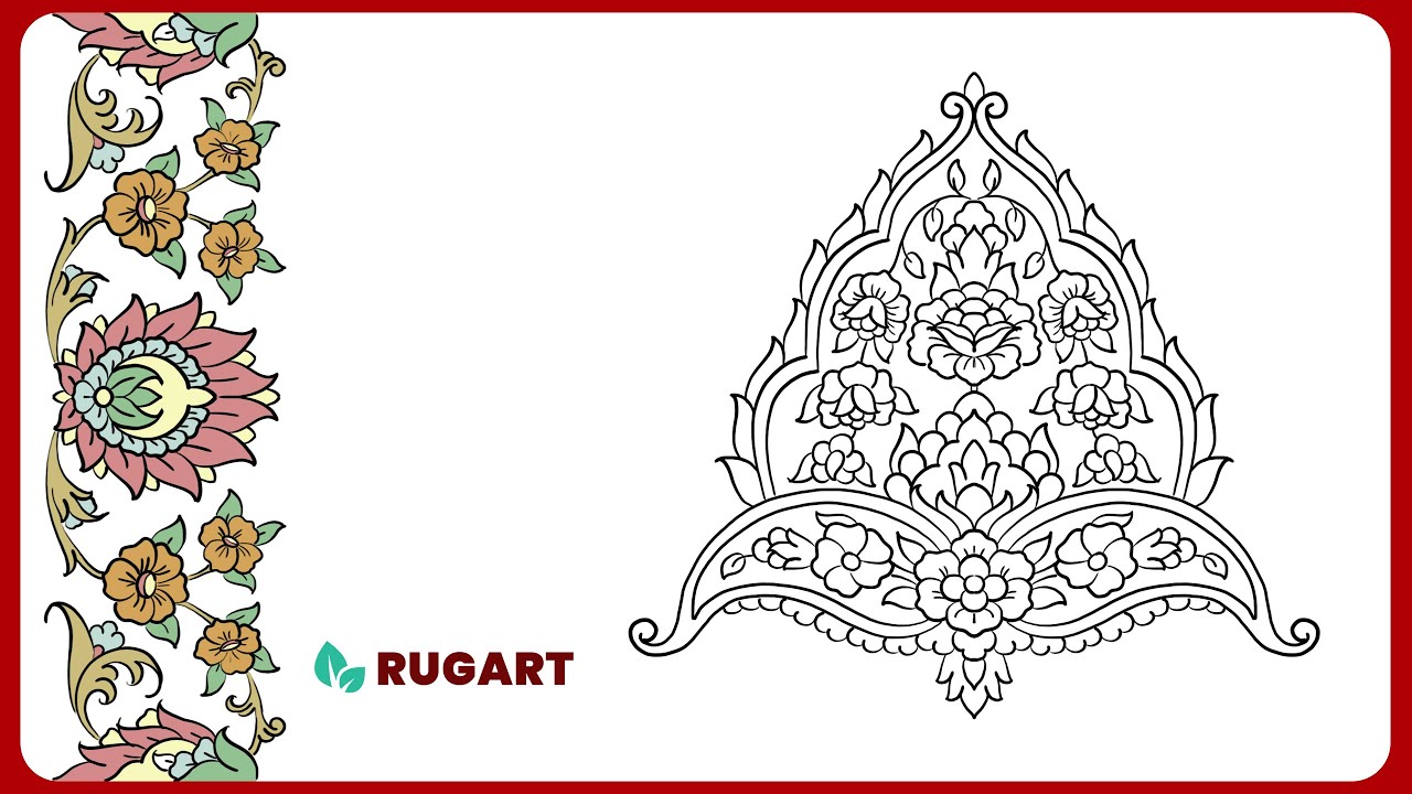 Learn to Draw Intricate Rug Art | Flower Patterns with RUGART - YouTube