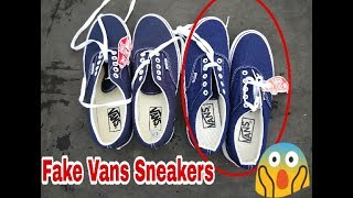 How To Spot Fake Vans Sneakers | Real Vans Era Vs Fake - YouTube