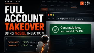 Full Account Takeover Using NoSQL Injection (No Password Needed) #NoSQLInjection