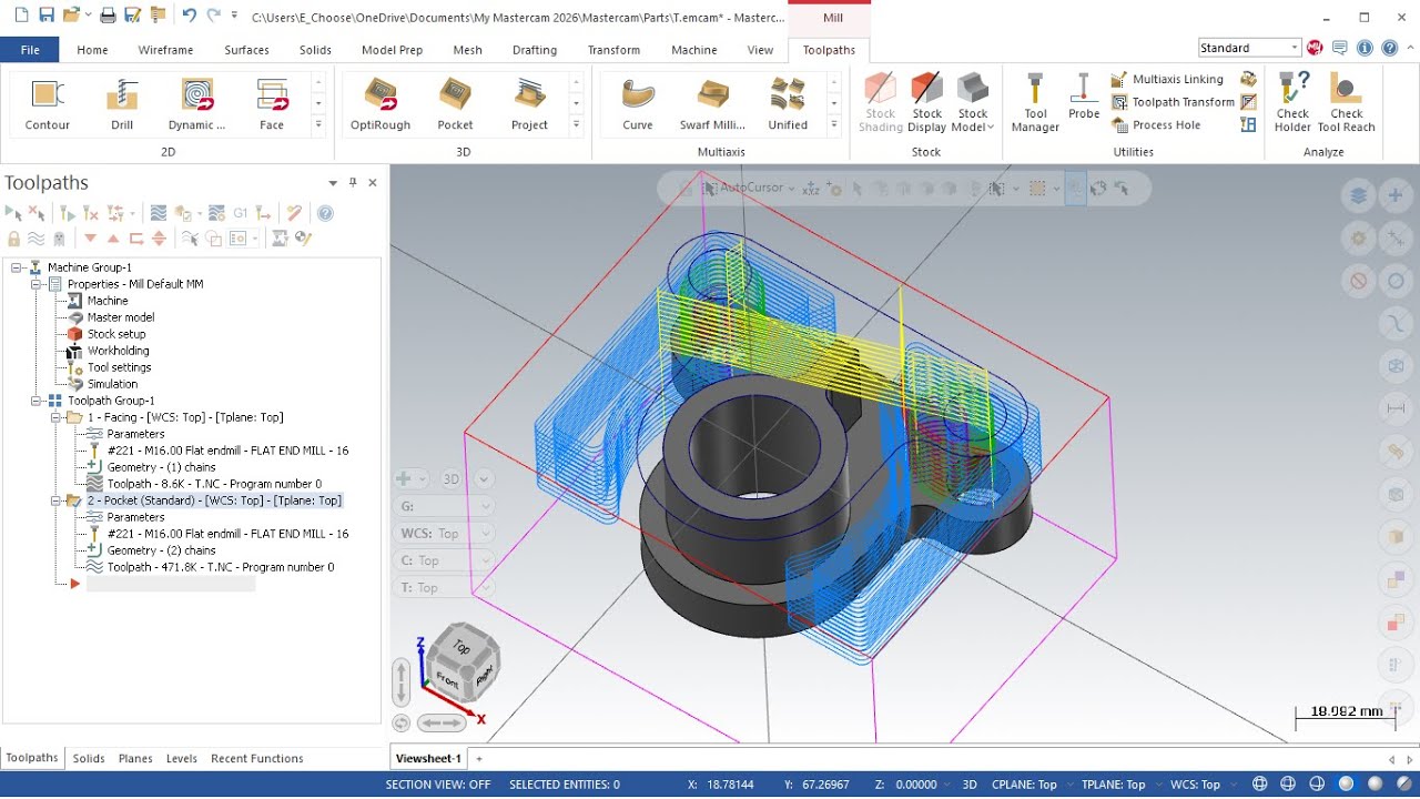 MasterCam 2026 Full Tutorial How Using Toolpath For Machining # ...
