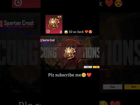 😱 10 uc luck ❤️ #bgmi #viral #short #video