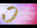 How to make an Amazing Aztec design Square Stitch Bracelet