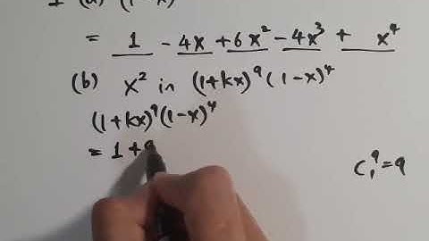 溫 Sir - DSE Maths M2 2020/Q1 (Binomial Expansion)