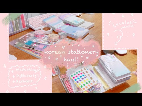 huge korean stationery haul! 🌻✨ ft. lucalab + more!