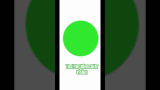 Test to see if you have binocular vision (both eyes working together; which you WANT) 😁