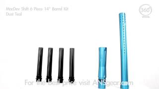 MacDev Shift 6 Piece 14" Barrel Kit - Dust Teal - Visual 360