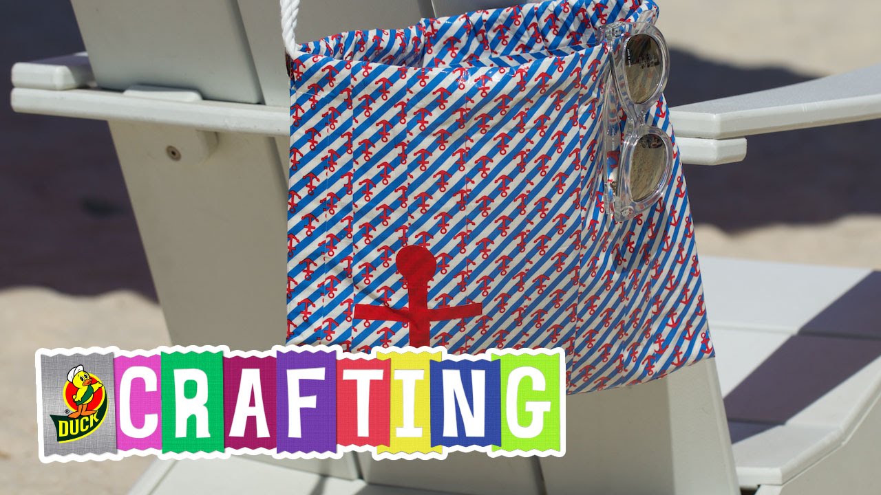 How to Craft a Duct Tape Beach Bag YouTube