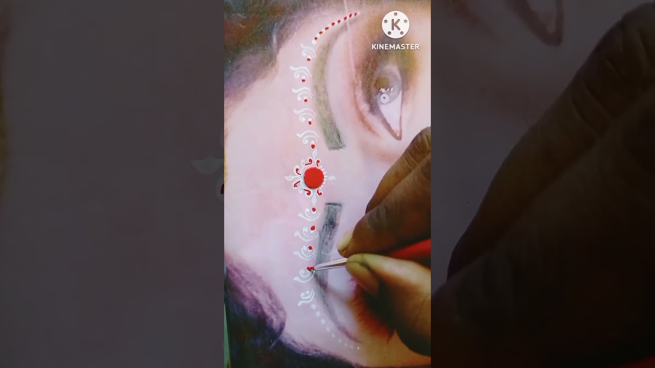 Simple Bridal Bindi Design Highlights Red Colour❤️|| 