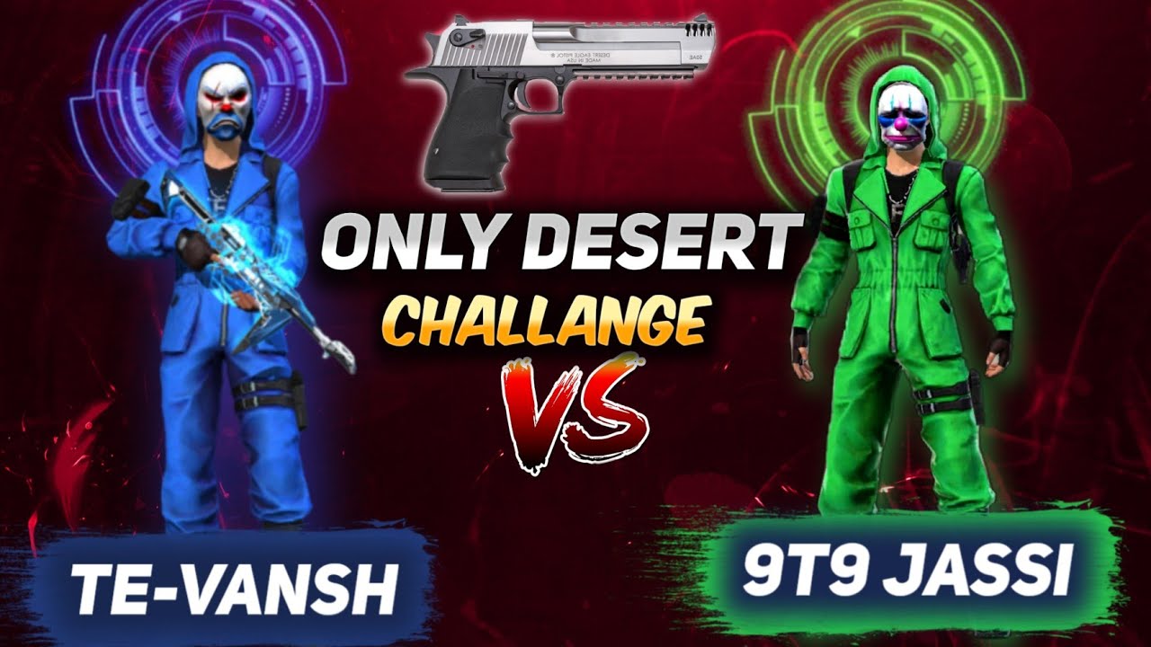 ONLY DESERT EAGLE CHALLANGE || 1 VS 1 ONE TAP CHALLANGE || - YouTube