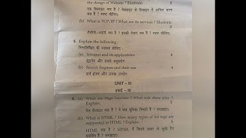 Introduction to internet and web tech.#bsc(computer science) #2022 #mdu