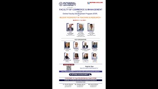 ONLINE FACULTY DEVELOPMENT PROGRAM (FDP) on RECENT PEDAGOGY IN TEACHING & RESEARCH Day -  2