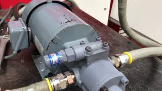 Proper way to set the relief valve pressure on a Nippon Oil Pump.