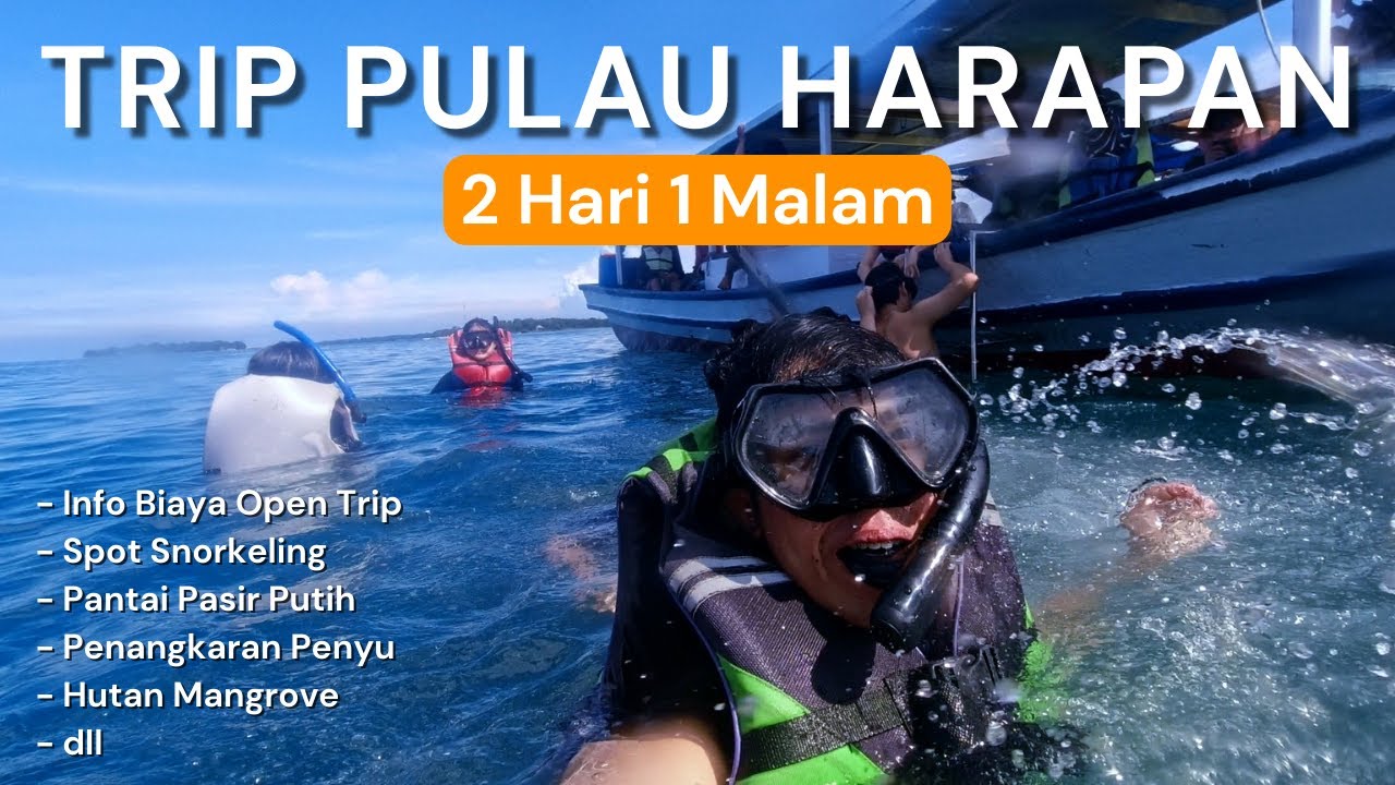 TRIP PULAU HARAPAN‼️Surga Kep Seribu: Snorkeling | Pantai Pasir Putih | Mangrove | Penangkaran Penyu