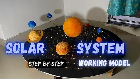 Solar System working model with thermocol balls NakulSahuArt #school project