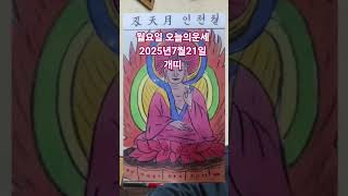개띠 오늘의운세 2025년7월21일 운세 #운세 #오늘의운세 #개띠운세