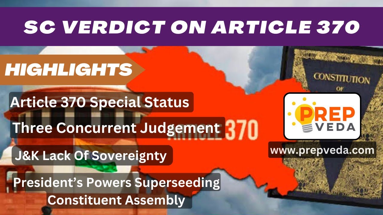 SC Verdict On Article 370 - Prep Veda