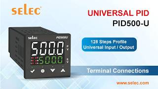 Selec Pid500-U Universal Pid Controller Terminal Connections