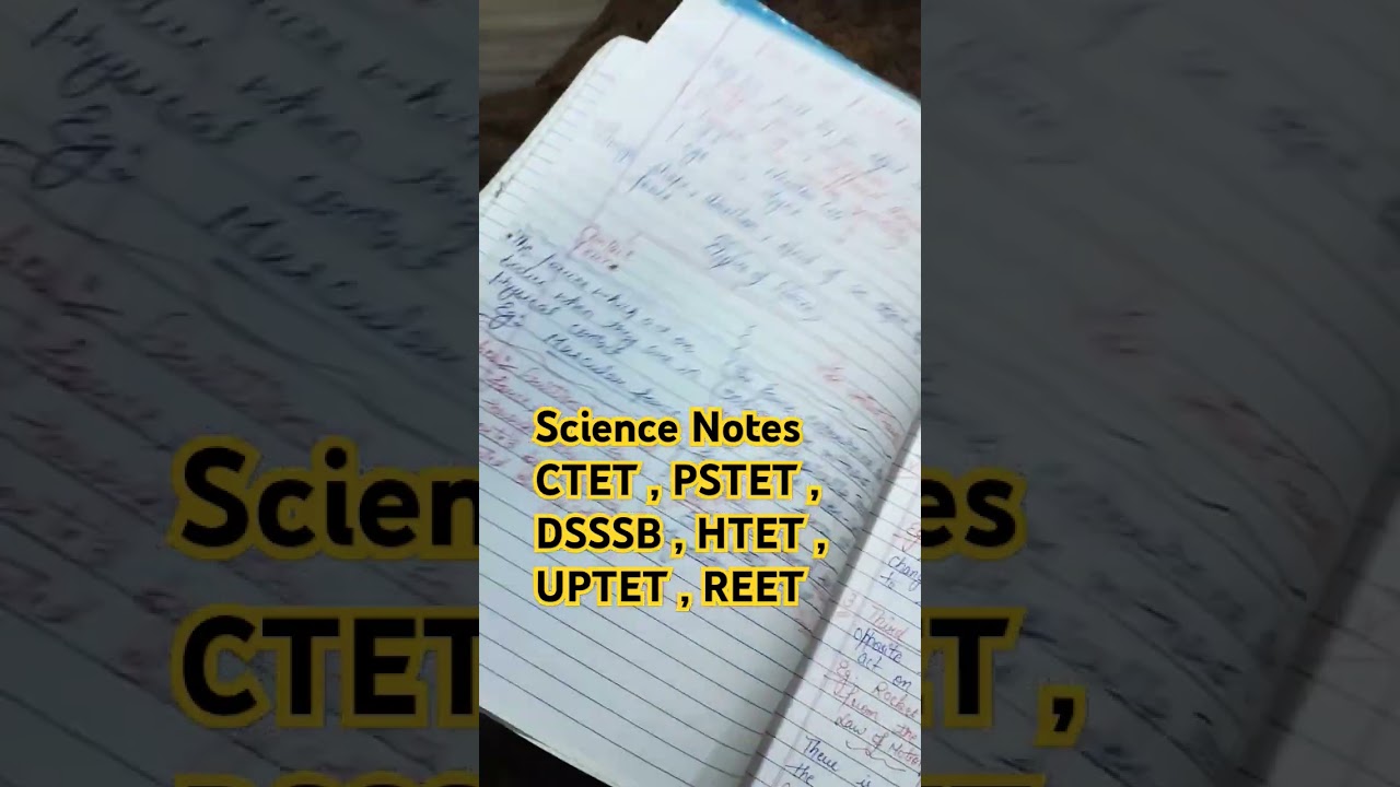 CTET notes || science notes || PSTET notes || DSSSB notes 