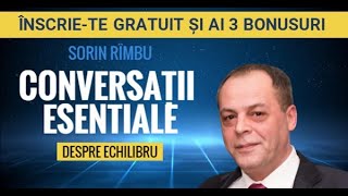 Prima transmisiune live în noul proiect Conversații Esențiale despre Echilibru