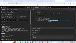 Leetcode 503. Next Greater Element II (monotonic stack)
