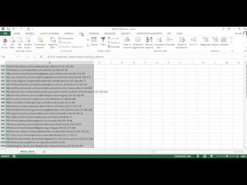 Video: Come faccio a creare un delimitatore in Excel?