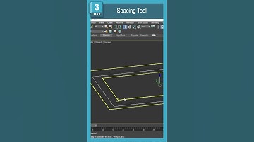 3ds Max Spacing Tool #3dsmax #3d