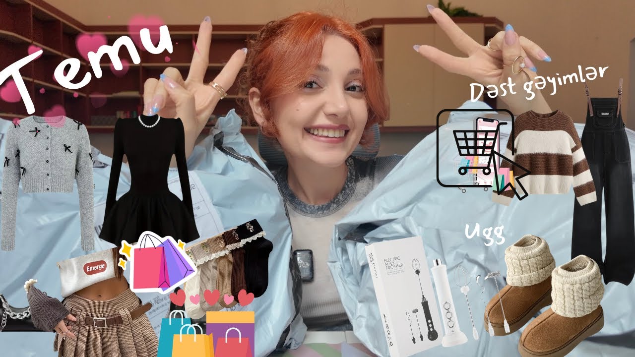 TEMUDAKI YENİLİK😳 500 MANATLIQ KARQO🛍️ SUPER MİKSER👩🏻‍🍳 PAYIZ GEYİMLƏRİ👗 UGG BOT🥾AYSEL SHAH