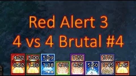 Red Alert 3 - 4v4 Brutal - Sub-Zero Hour