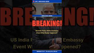 ALERT: US India Policy Shift at Embassy Event 🇺🇸🇮🇳 Counter China? What Really Happened? #Shorts