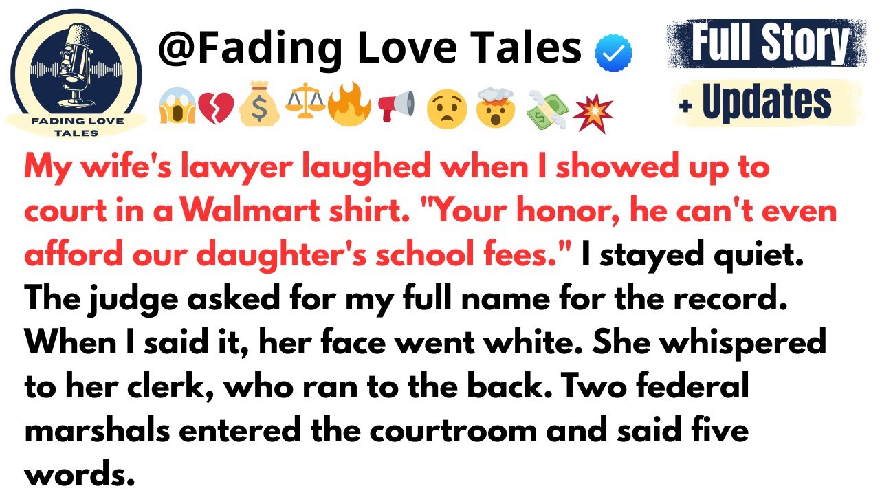 My wife's lawyer laughed when I showed up to court in a Walmart shirt. "Your honor, he ...
