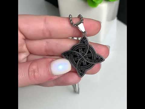 Чоловічий кулон на шию з нержавіючої сталі "Spiral", видео 1