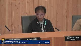 Oregon City Commission Regular Meeting - December 3, 2025