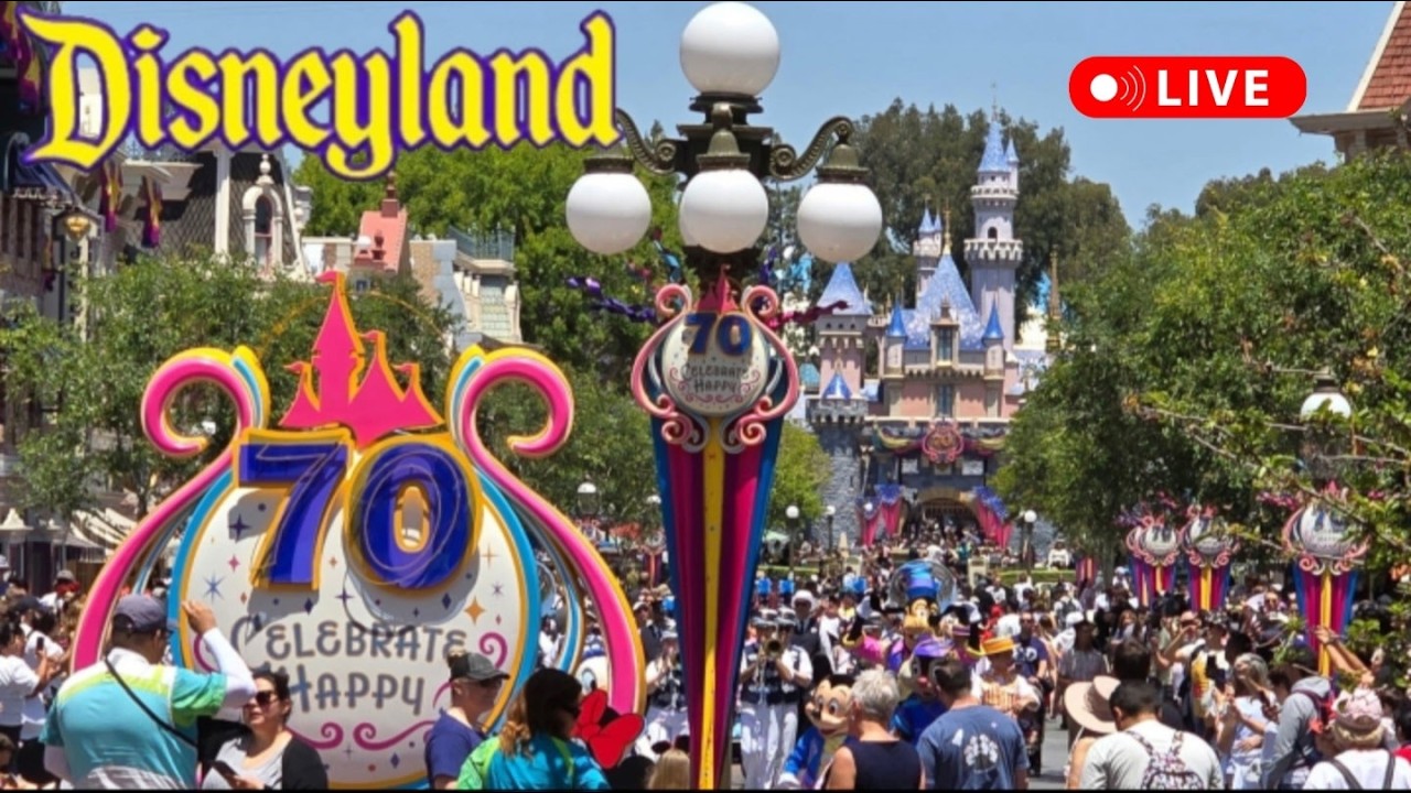 Disneyland Relaxing Fun Day Rides Shows #livestream