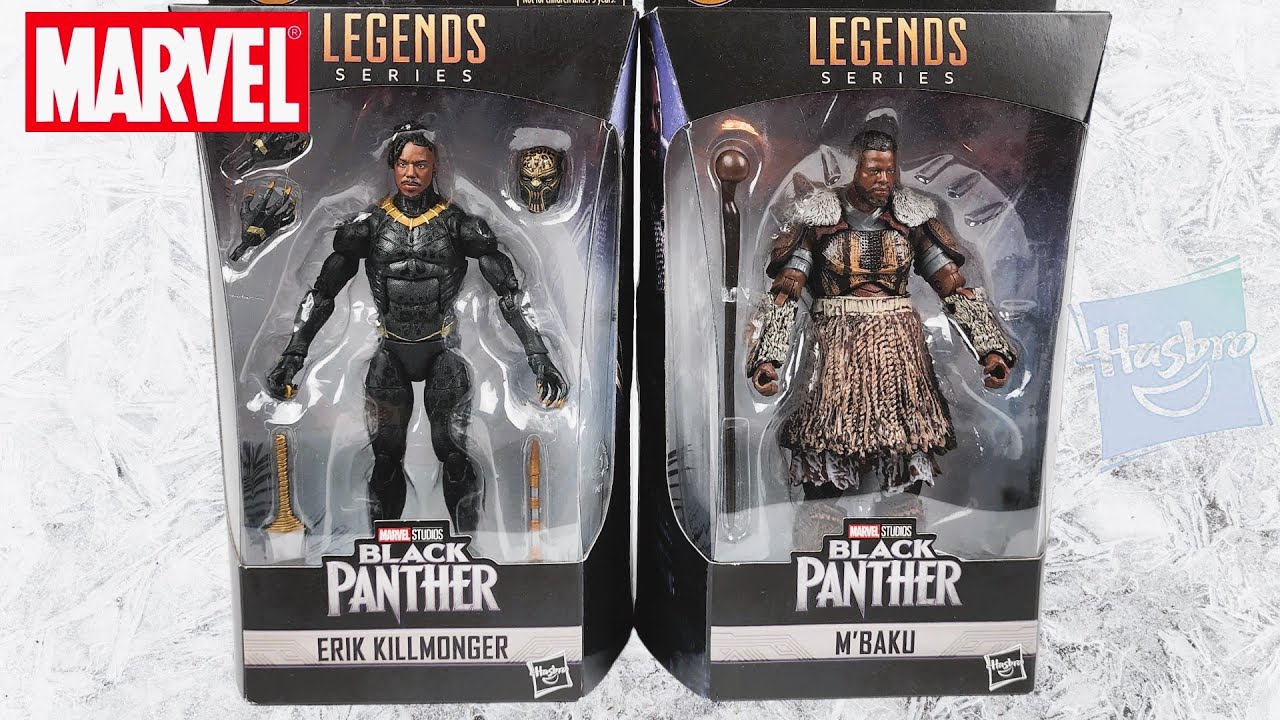 Black Panther Erik Killmonger and M'baku Action Figure Unboxing - YouTube