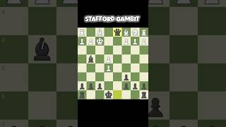 capture queen in 8 moves| #chess #staffordgambit