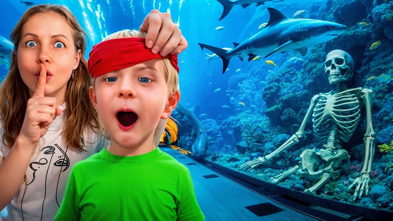 😍 Реакция малыша на ОГРОМНЫЙ ОКЕАНАРИУМ в ТЦ!