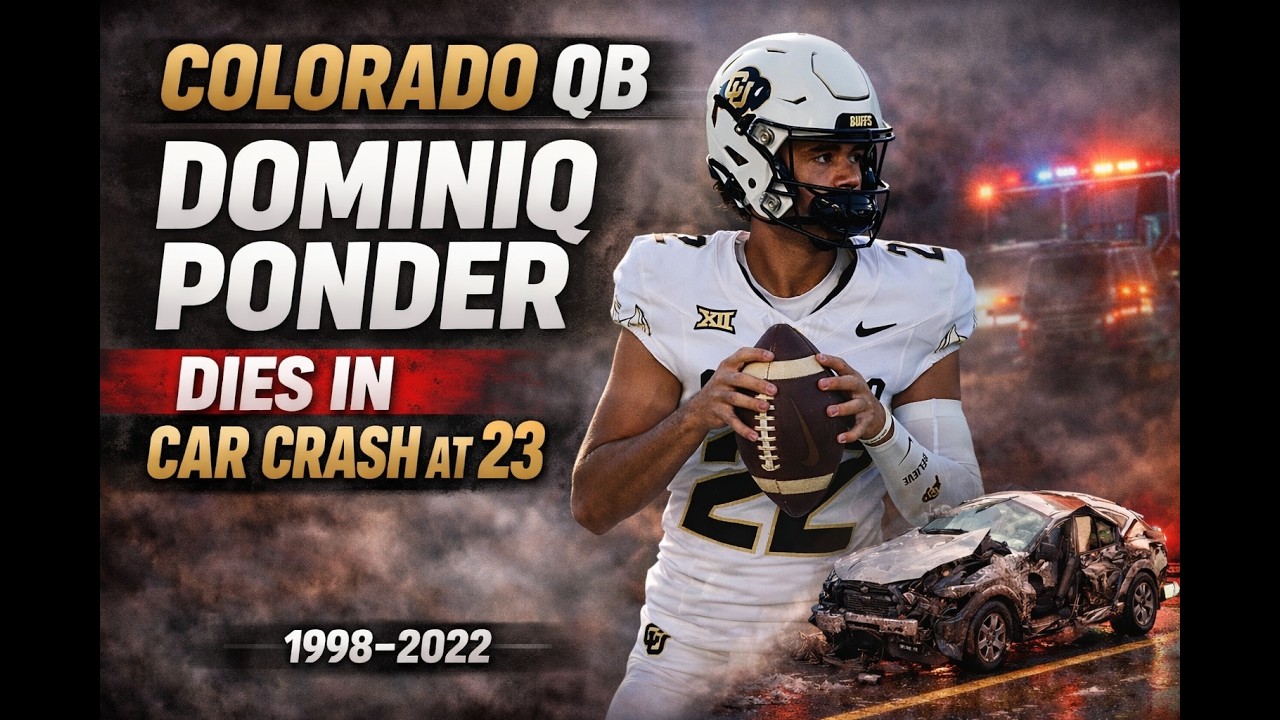 Colorado QB Dominiq Ponder dies in car crash.#news24 #usa #sports #heartbroken #trending