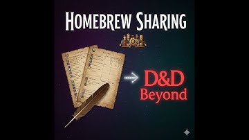 Sharing Homebrew in D&D Beyond Campaigns