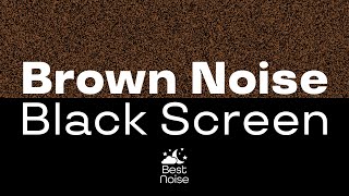 Brown Noise Black Screen (8 hours continuous) 500 Hz LPF