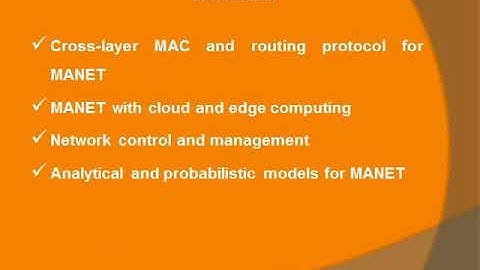 PhD Research Topics in Manet | PhD Research Projects Topics in Manet