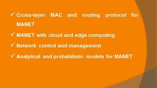 PhD Research Topics in Manet | PhD Research Projects Topics in Manet