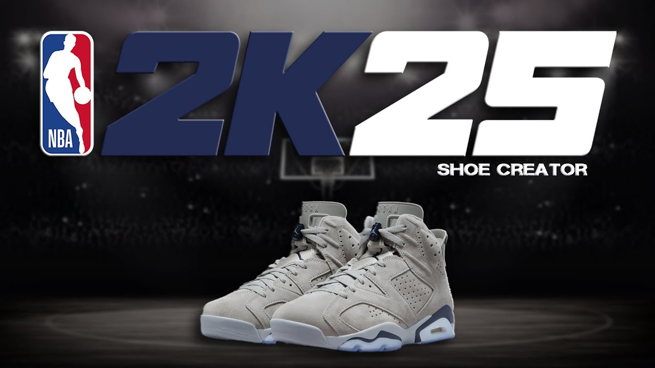 NBA 2K25 Shoe Creator - How to make Air Jordan Retro 6 'Georgetown'