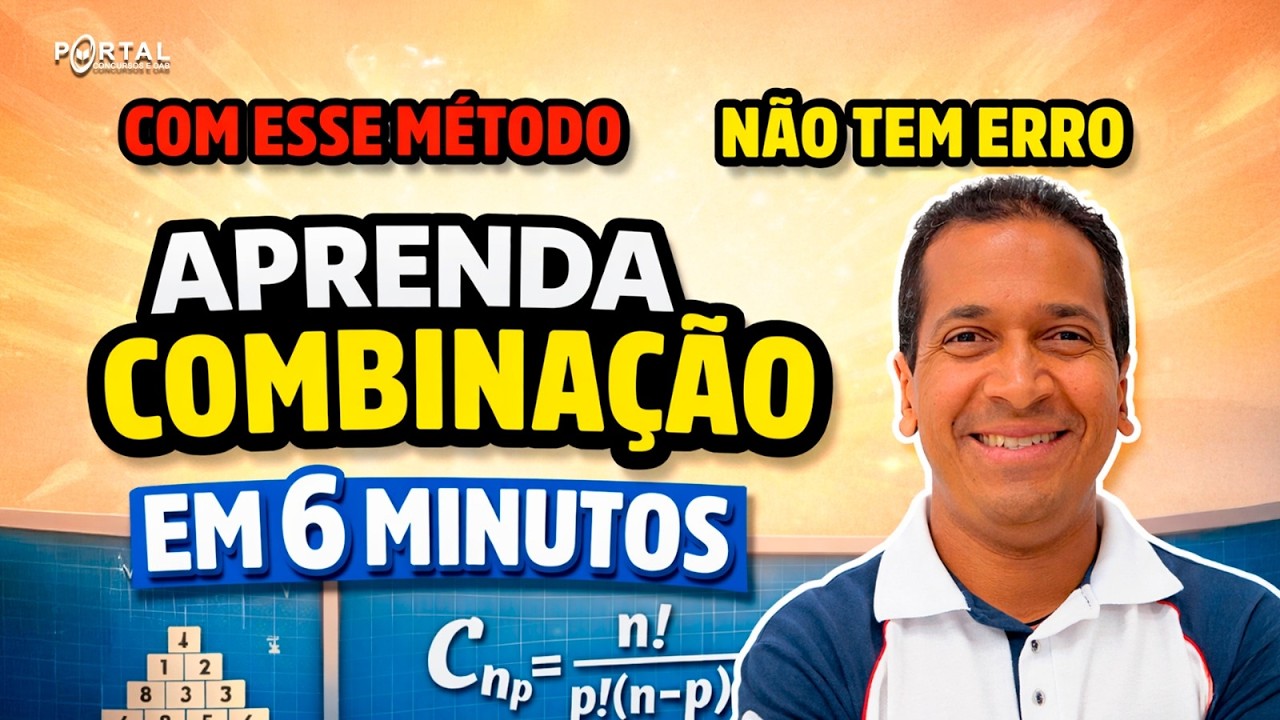 APRENDA COMBINAÇÃO EM 6 MINUTOS! COM ESSE MÉTODO NÃO TEM ERRO!