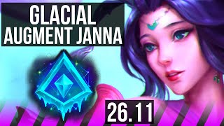 JANNA & Yasuo vs KARMA & Ezreal (SUP) | Glacial Augment | KR Master | 26.11