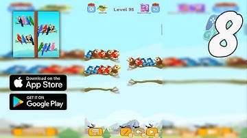 Bird Sort : Color Puzzle Games Gameplay Walkthrough Part 8 - Level 95 ~ 102 (Android, IOS)