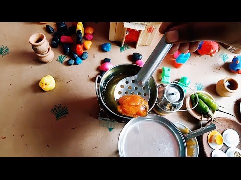 Mini Pakora Machine Mirchi Pakoda Recipe|Miniature Cooking|Mini Pakora Recipe|All About ...